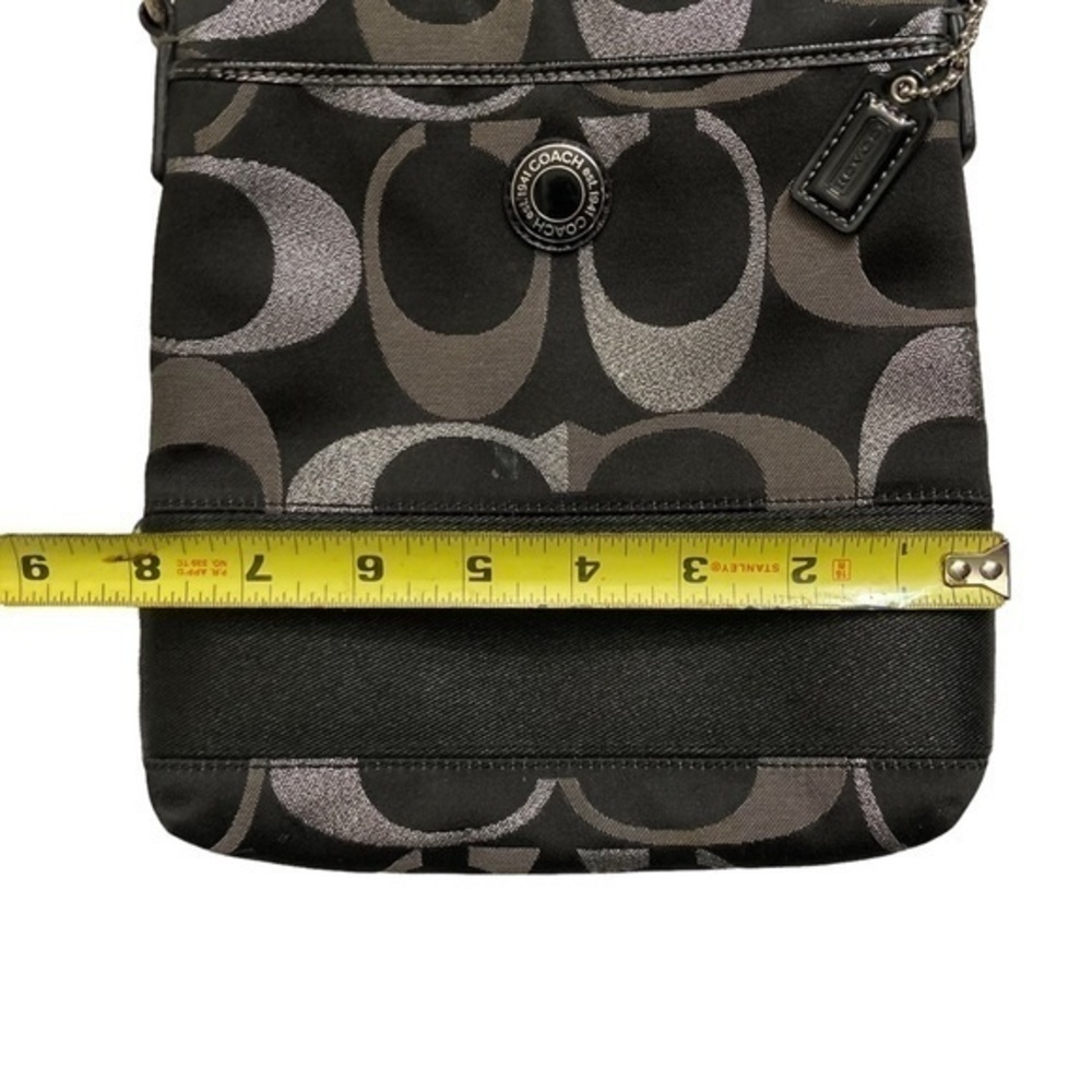 Coach silver black sig c swingpack bag - Picture 2 of 5